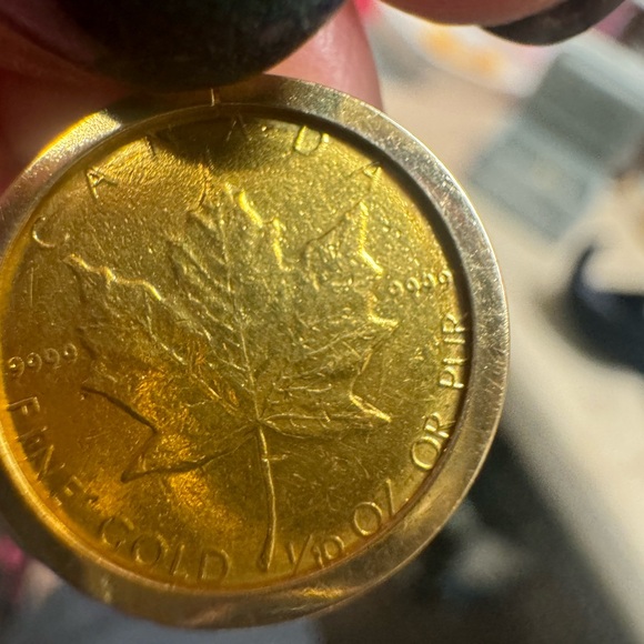 K24 Japan Solid Gold Coin Pendant 4.2g - Picture 13 of 13